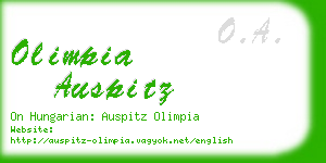 olimpia auspitz business card